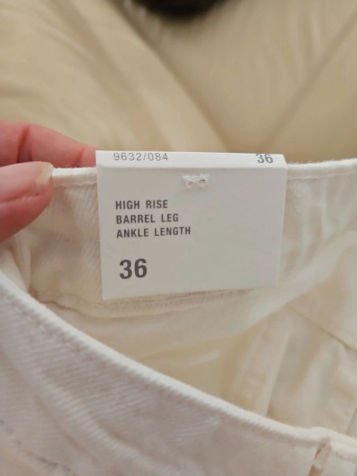 Jean femme blanc zara The ZW taille 36 Neuf cont5 - photo numéro 13