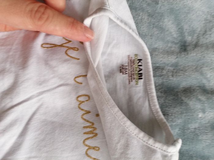 T-shirt blanc kiabi 18 mois - photo numéro 2