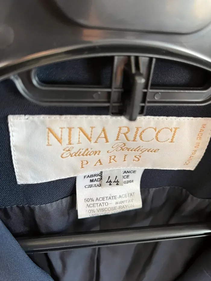 Veste blazer bleu Nina ricci vintage - photo numéro 5