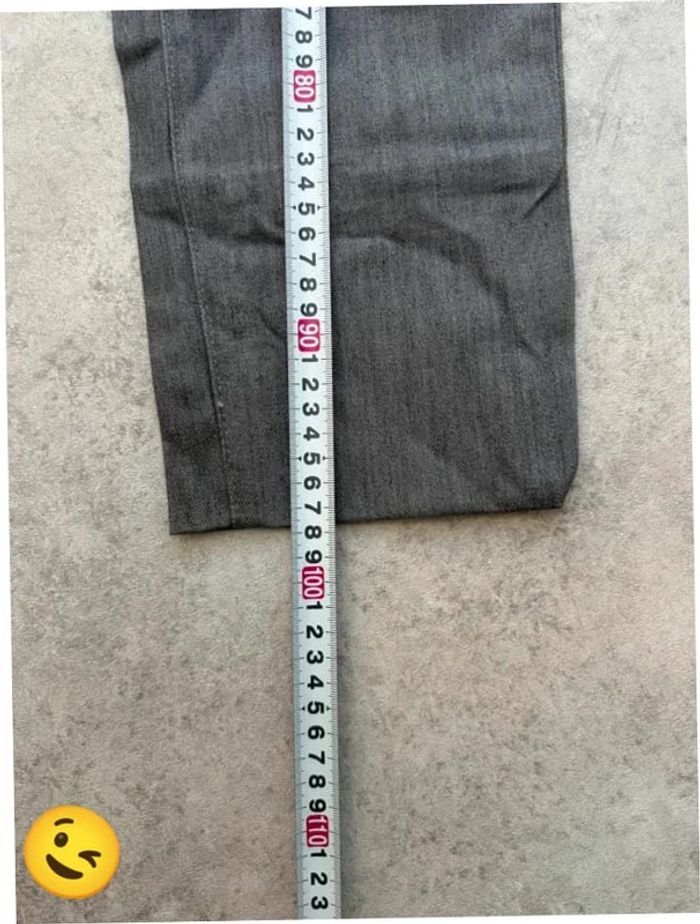 Jeans Levi's demi curve W34 FR44 coupe skinny gris Femme women pan587b - photo numéro 5