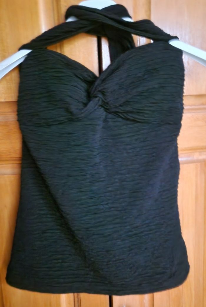 Top bustier noir Morgan