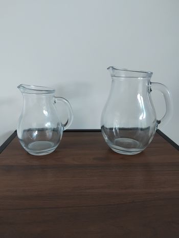 Lot de 2 carafes de table 50 cl et 25 cl