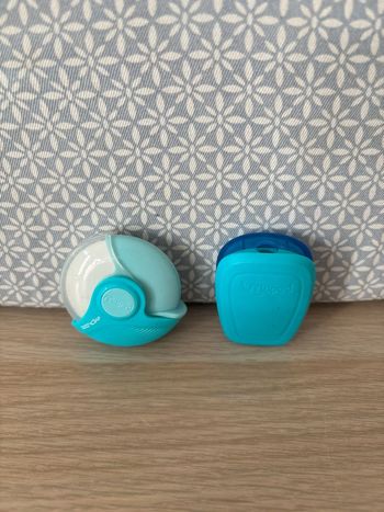 Pack Gomme "Zenoa" Pastel + Taille-Crayons "Pulse" Bleu