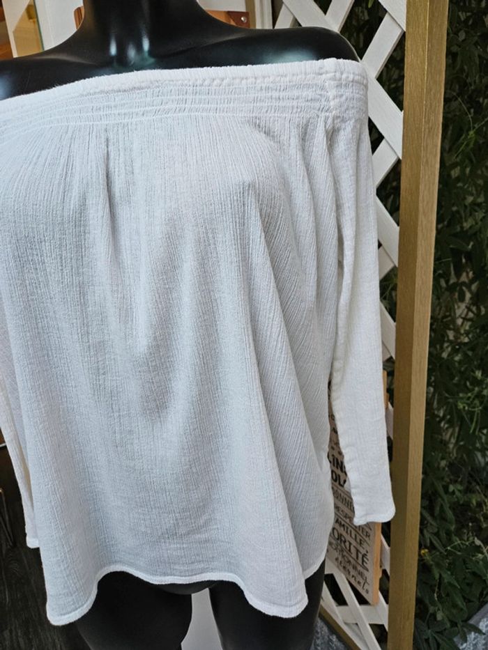 Essentiel blouse épaules nues taille L - photo numéro 2