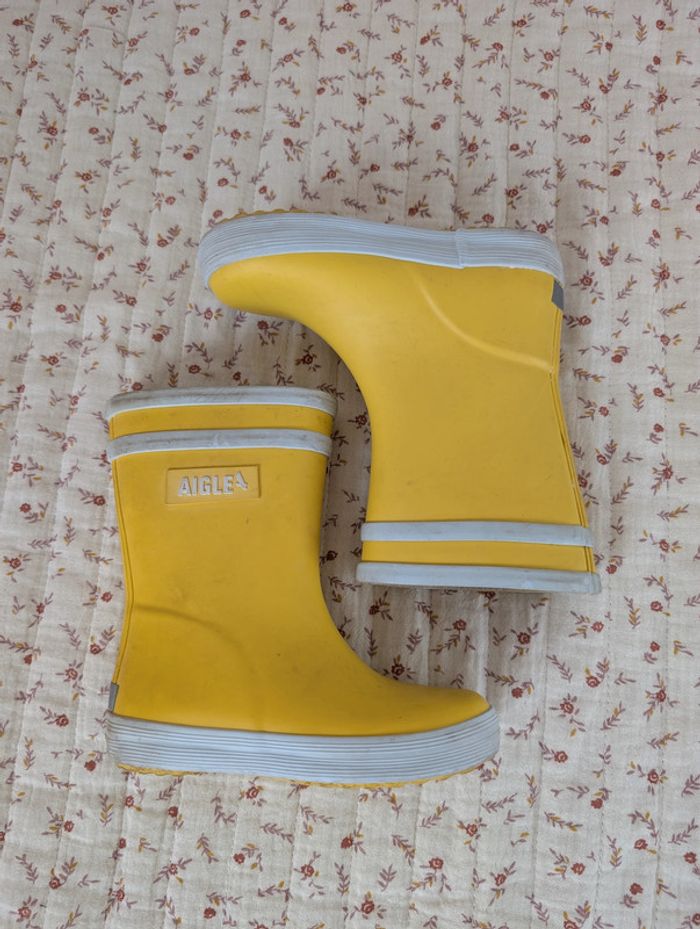 Bottes de pluie Aigle jaune 23
