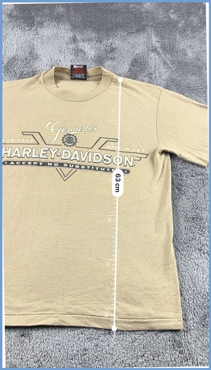 T-shirt Harley Davidson Beige – Taille S - photo numéro 3