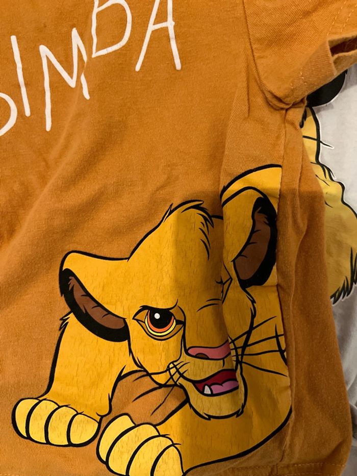 Lot de 2 t-shirt simba - photo numéro 3