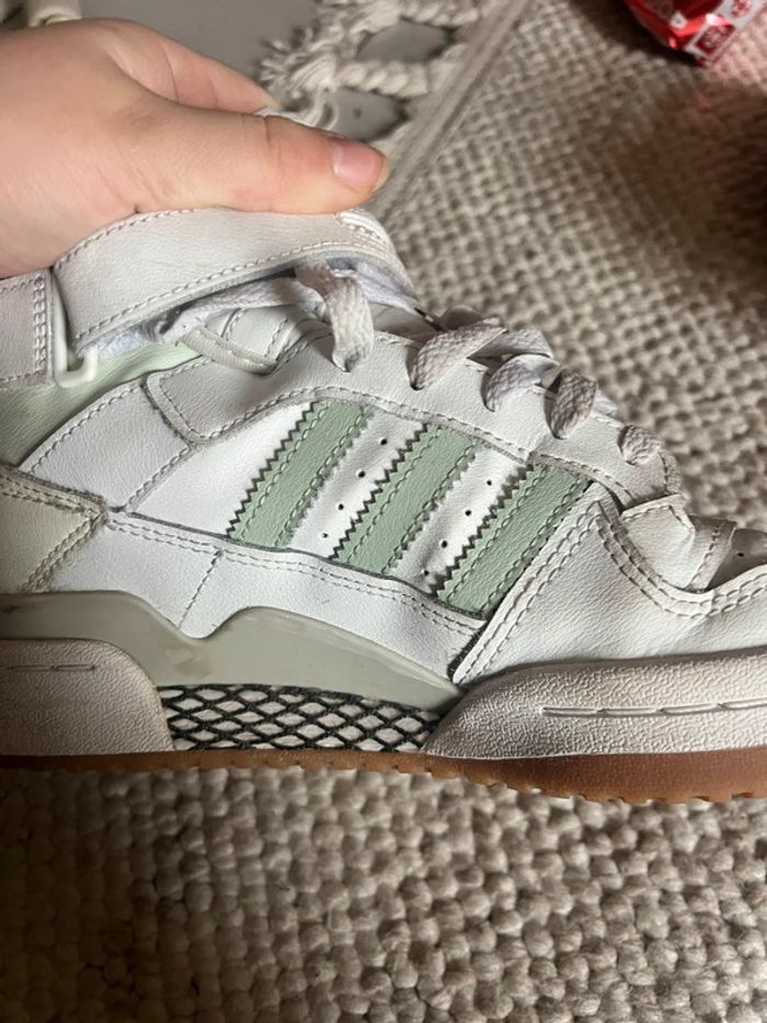Adidas forum mid vert blanc taille 38 - photo numéro 9