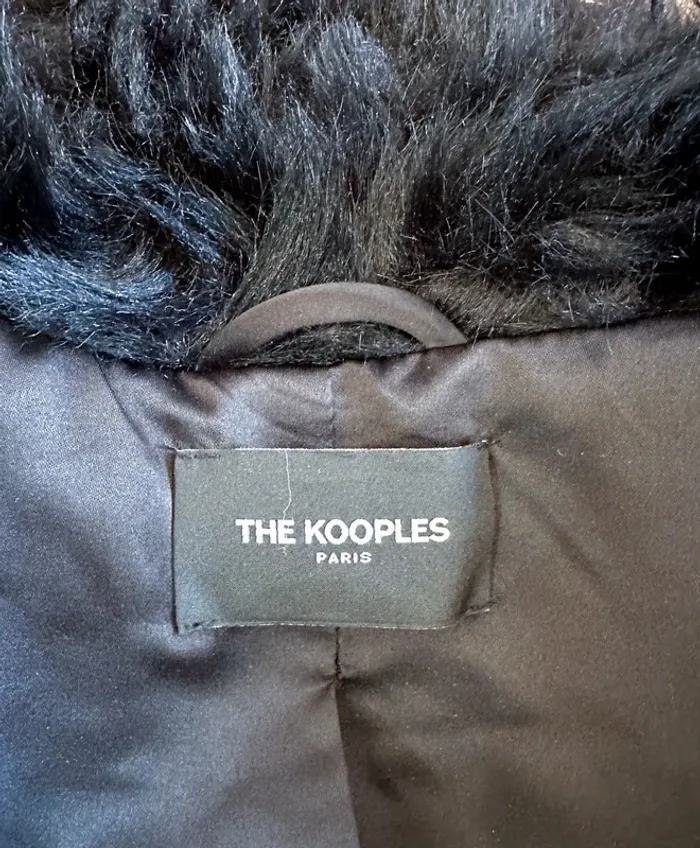 Manteau fausse fourrure The Kooples noir T38 - photo numéro 3