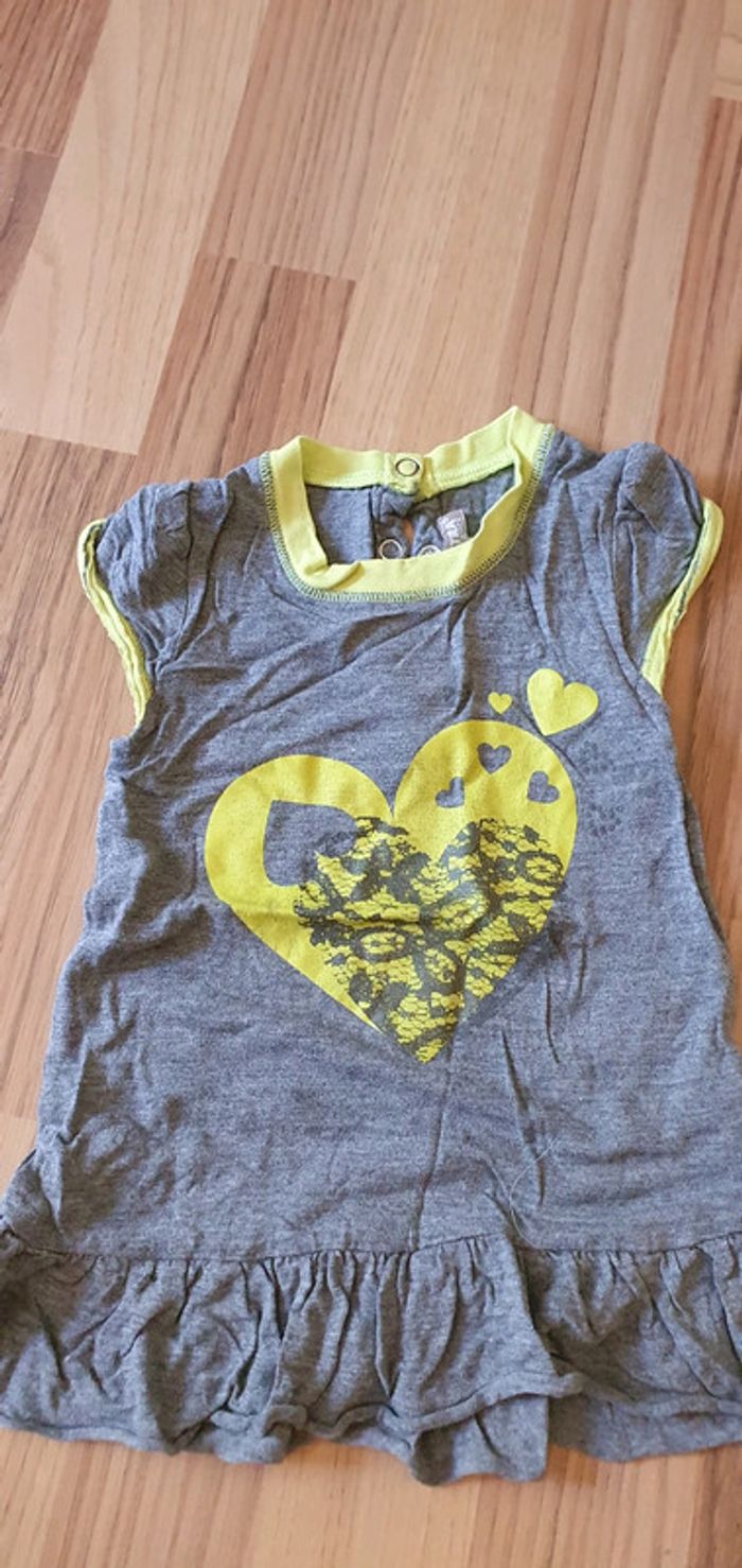 Chemise de nuit légère orchestra verte et grise