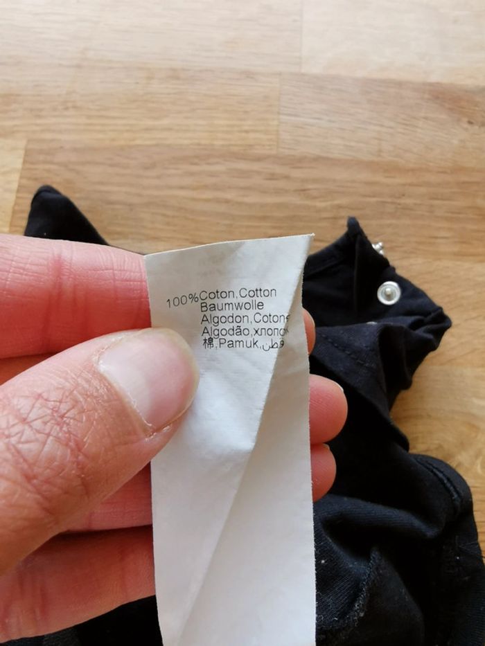 Lot 2 t shirts fille Absorba blanc/noir 100% coton - photo numéro 14