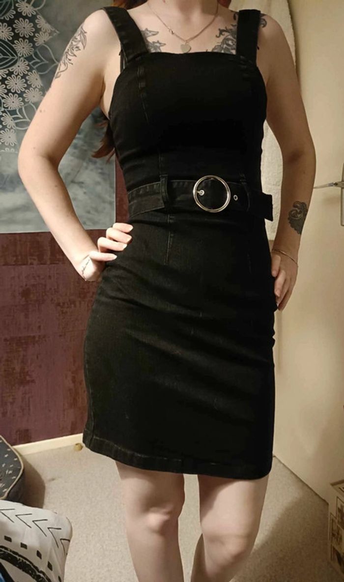 Robe en jean noir - photo numéro 3