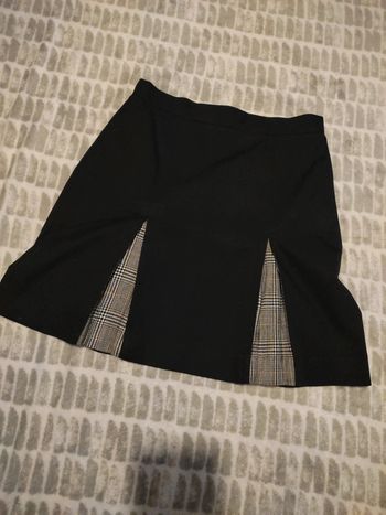 Jupe noir plissée carreaux taille 36