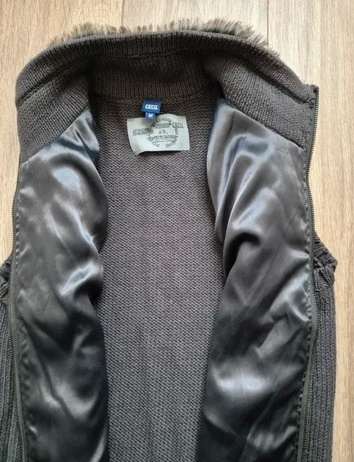Gilet sans manche  fourrure cecil - photo numéro 3