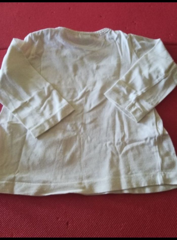 Tee-shirt manches longues fille 9/12 mois ZARA BABY - photo numéro 3