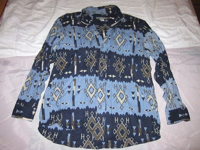 Chemise Naf Naf Coton Taille 2-3 Bleu
