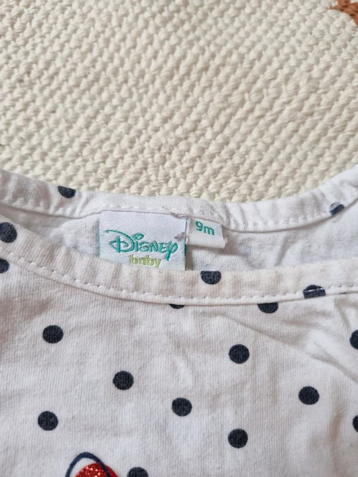 Tee shirt manches longues 9 mois disney - photo numéro 2