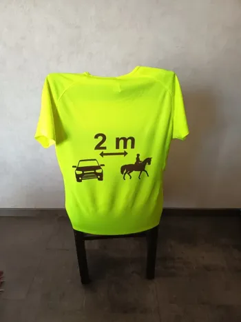 Tee shirt fluo cavalier
