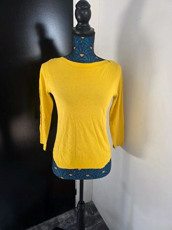 Haut femme jaune mango