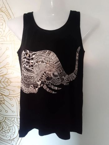 Top noir éléphant blanc taille xs coton