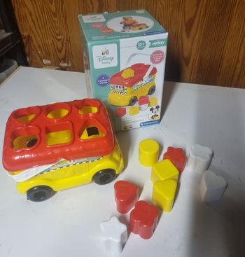 disney baby bus formes mickey tri de formes clementoni  10+ mois