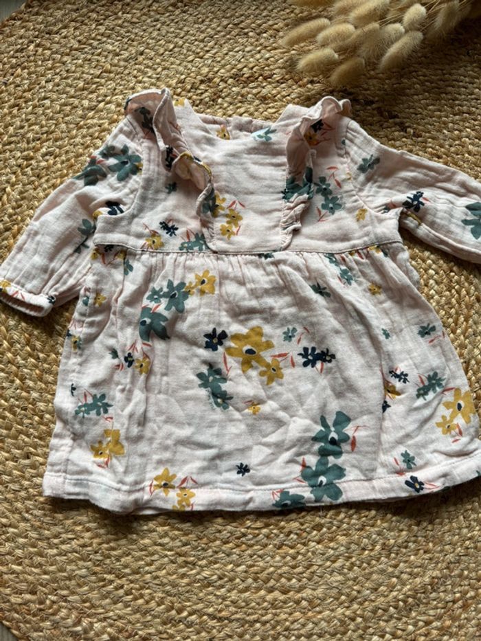 Robe gaze de coton Petit Bateau 12m