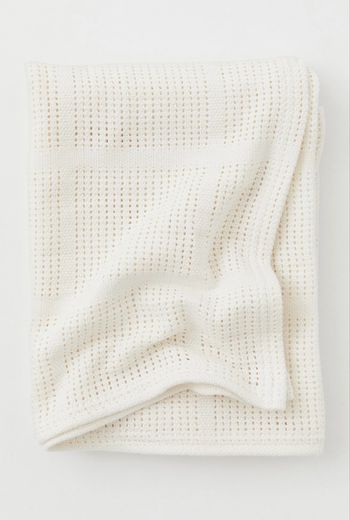 Couverture tricot de coton 100x80cm