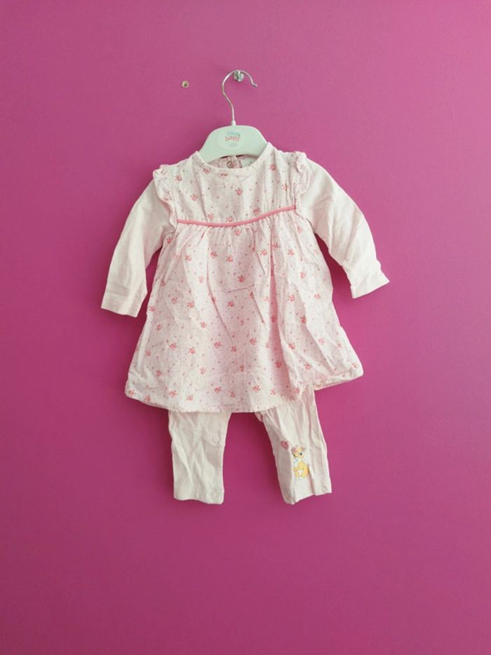 Combinaison avec robe Miss Bunny Disney taille 3 mois b7