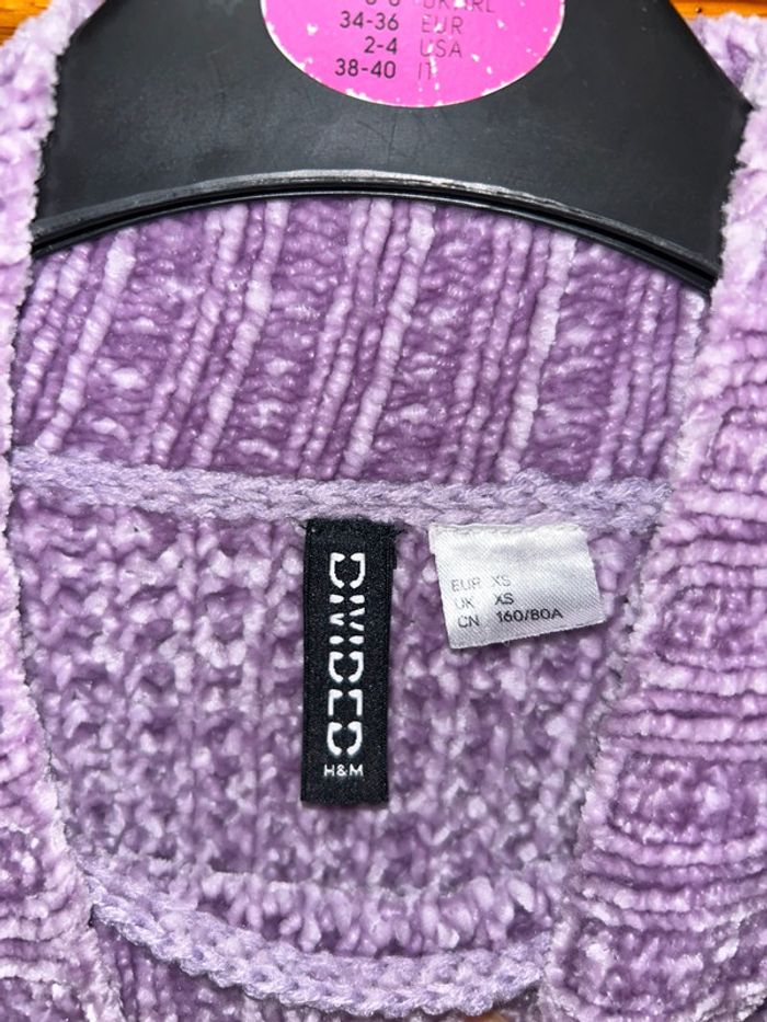 Pull col roulé violet - photo numéro 2