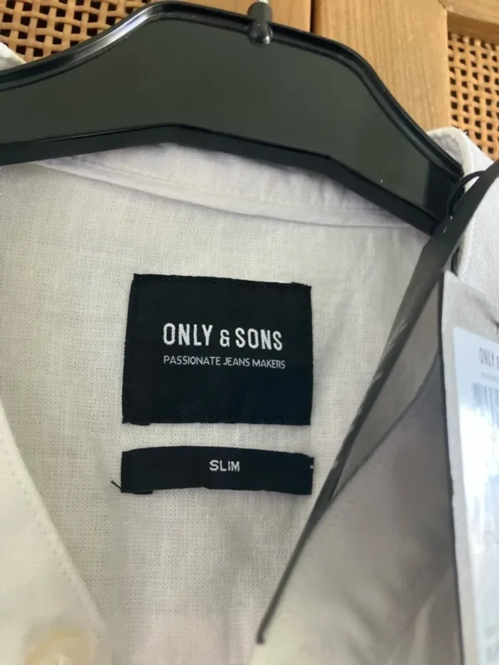 Chemise blanche col Mao Taille M - photo numéro 3