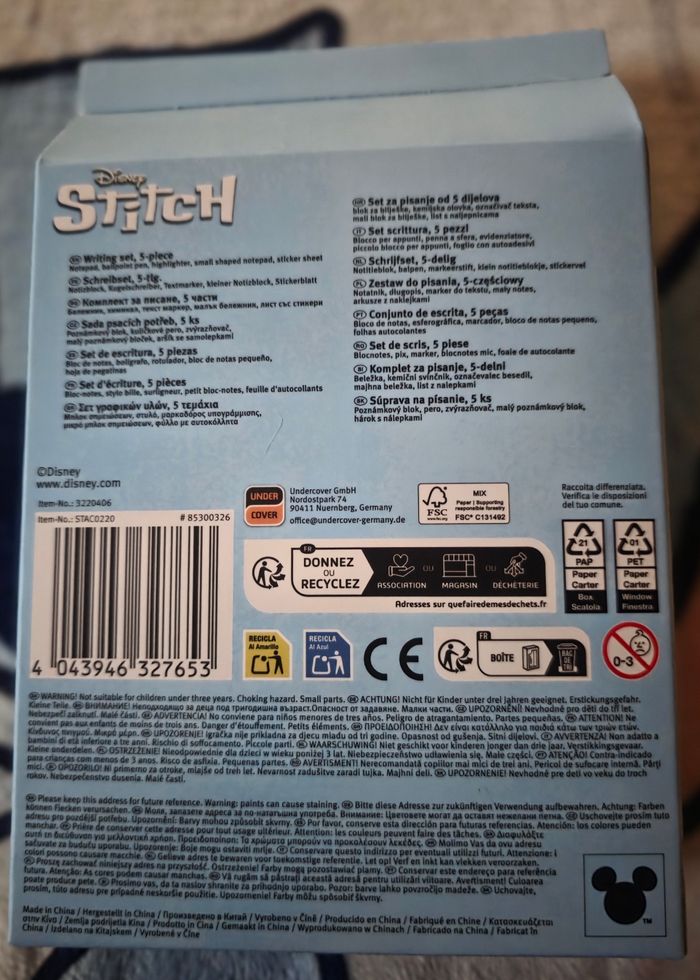 Set d'écriture Stitch - photo numéro 2