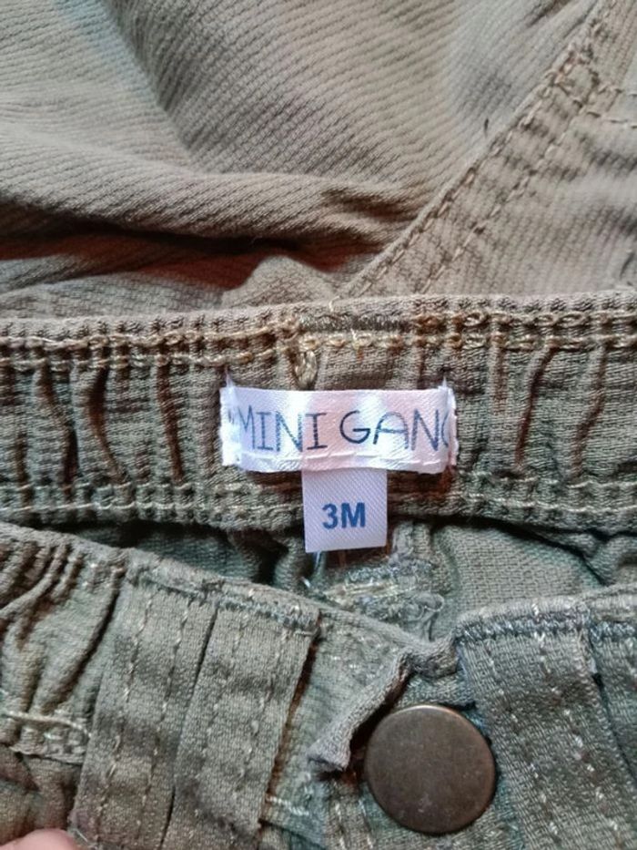 Lot de 2 pantalons identiques, 3 mois - photo numéro 3