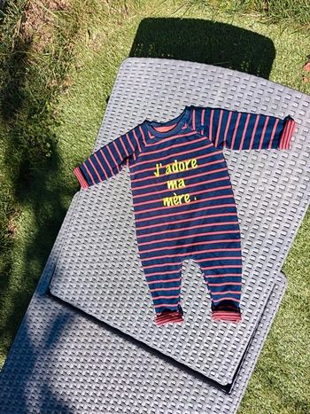 Combinaison pyjama grenouillère sans pied léger fin taille 3 mois 62 cm