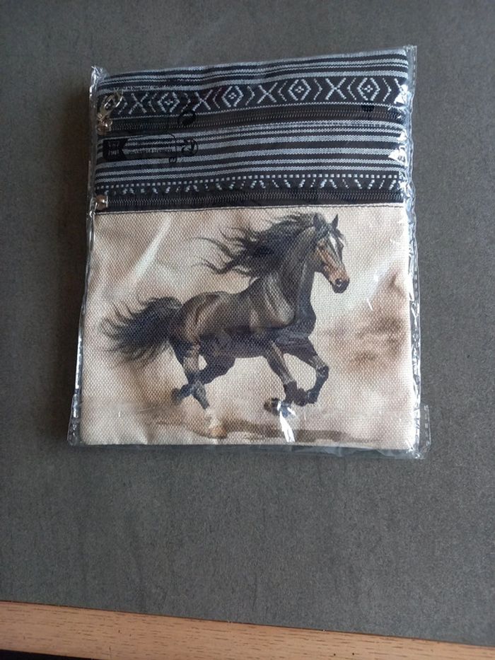 Pochette Bandoulière motif cheval