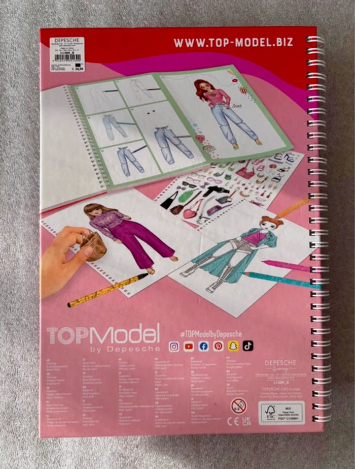 Lot topmodel créatif mode dessin livre d'amis anniversaire fille - photo numéro 6