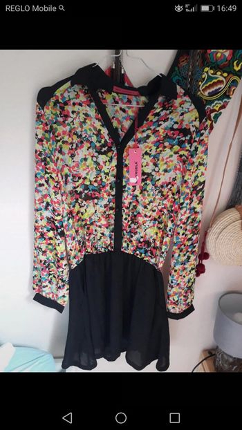 Robe chemisier doublée neuve