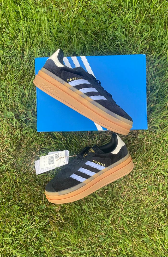 Adidas Gazelle Bold Core Black / Blue Spark / Wonder White - 38 - photo numéro 5