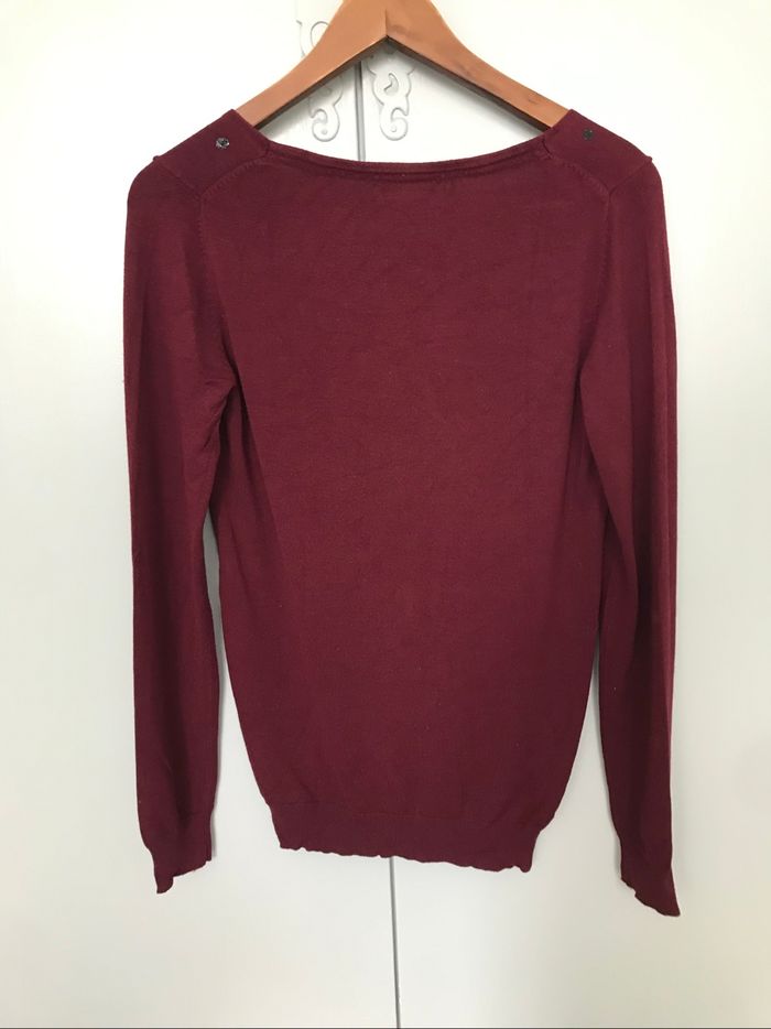 Pull bordeaux - photo numéro 2