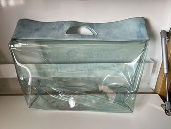 Sac de Plage en Plastique Bleu Transparent 45x30 cm