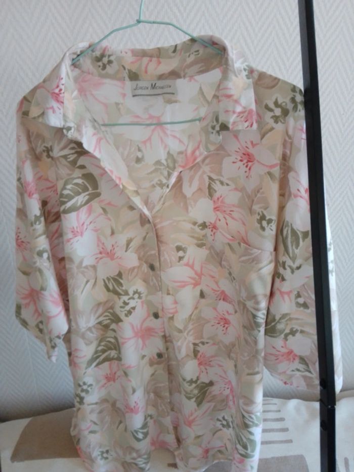 Chemise fleurie manche courtes Jürgen michaelsen