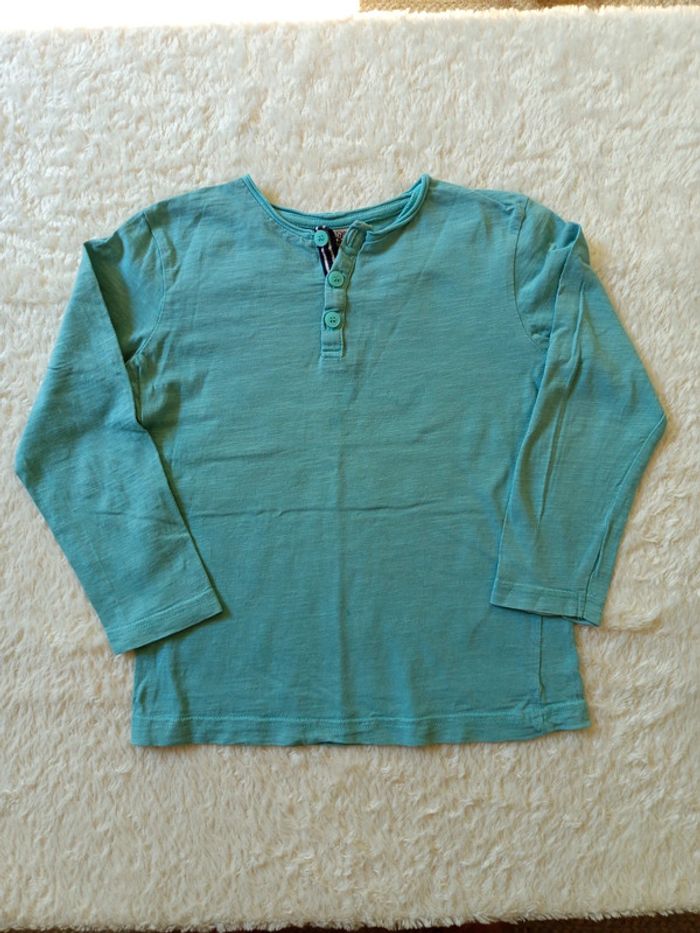 T-shirt manches longues col tunisien TAO en 6 ans