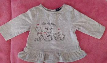 T-shirt Kiabi taille 3 mois en très bon état