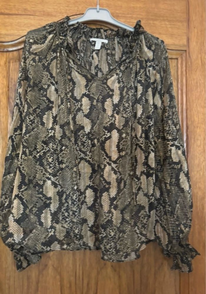 Tunique H&M motif python taille 38