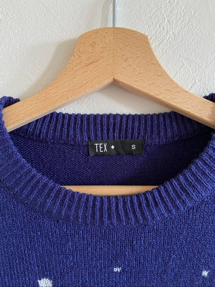 Pull de Noël bleu - photo numéro 3