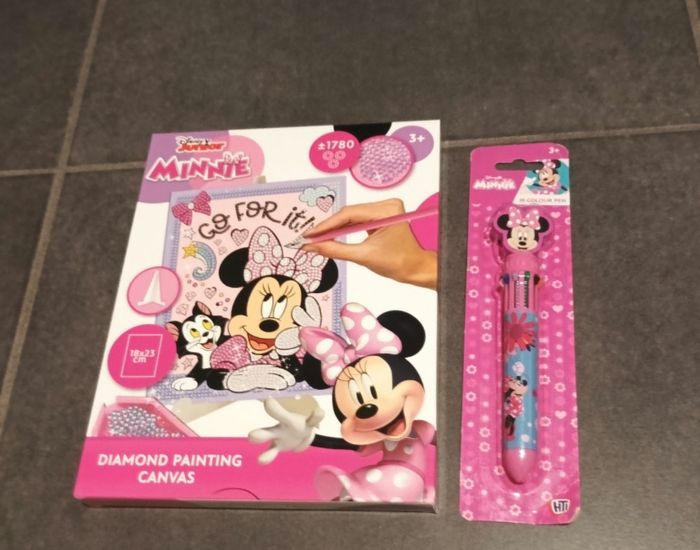 Peinture diamant et stylo 10 couleurs Minnie