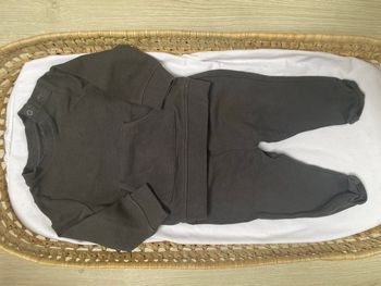 Ensemble garçon pull et jogging 12 mois gris