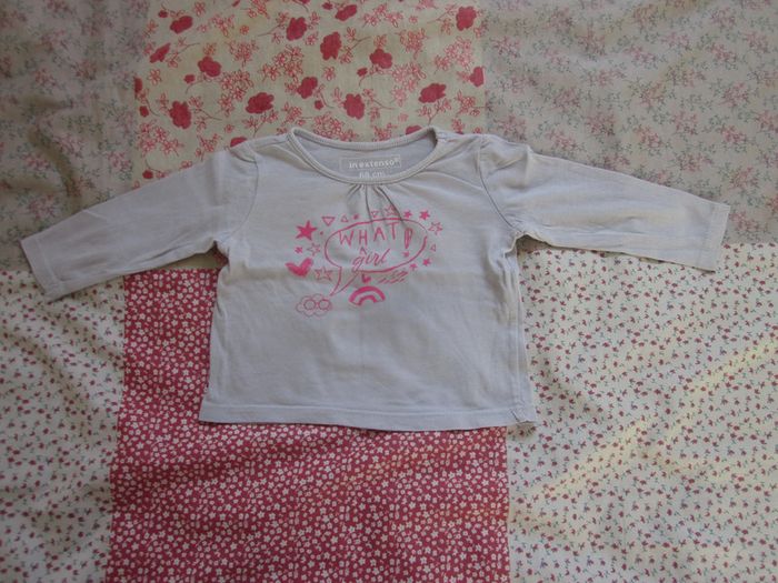 T-Shirt manches longues gris clair 6 mois