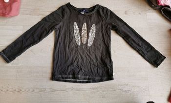 T shirt manche longue okaidi 4 ans