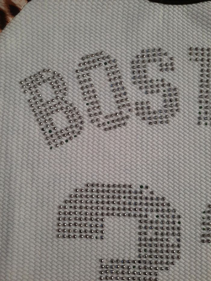 T-shirt BOSTON 33 avec de magnifique strass - photo numéro 3