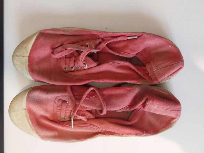 tennis bensimon à lacets vieux rose 34 - photo numéro 1